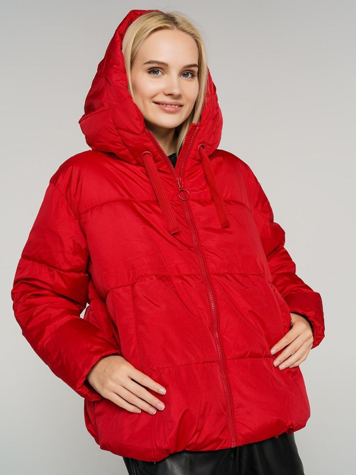 Красная короткая куртка