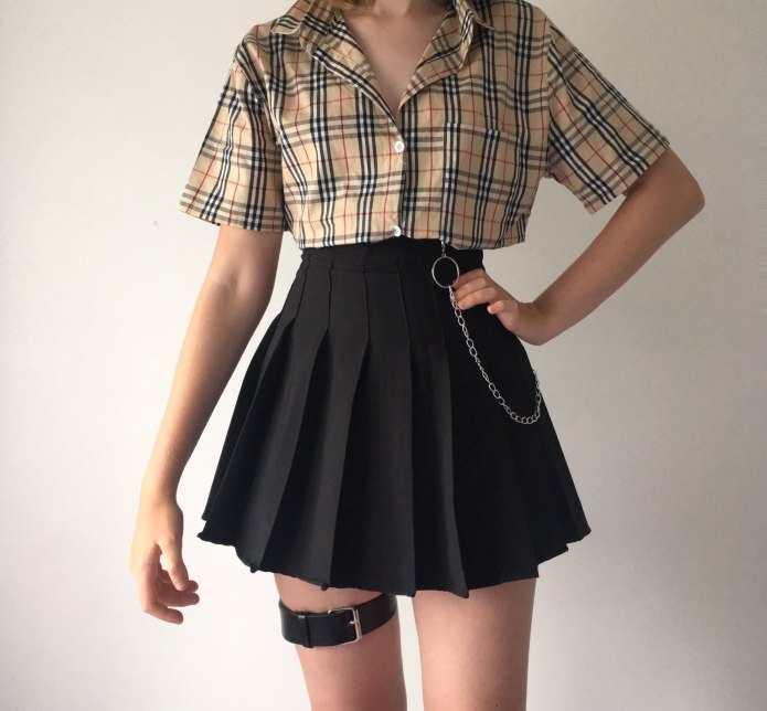 Мини юбка стиль