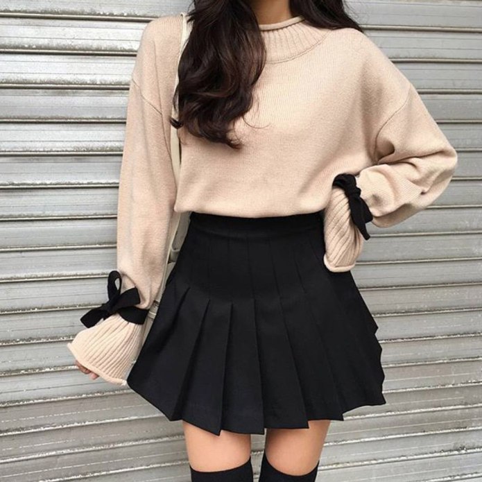 Юбки в корейском стиле