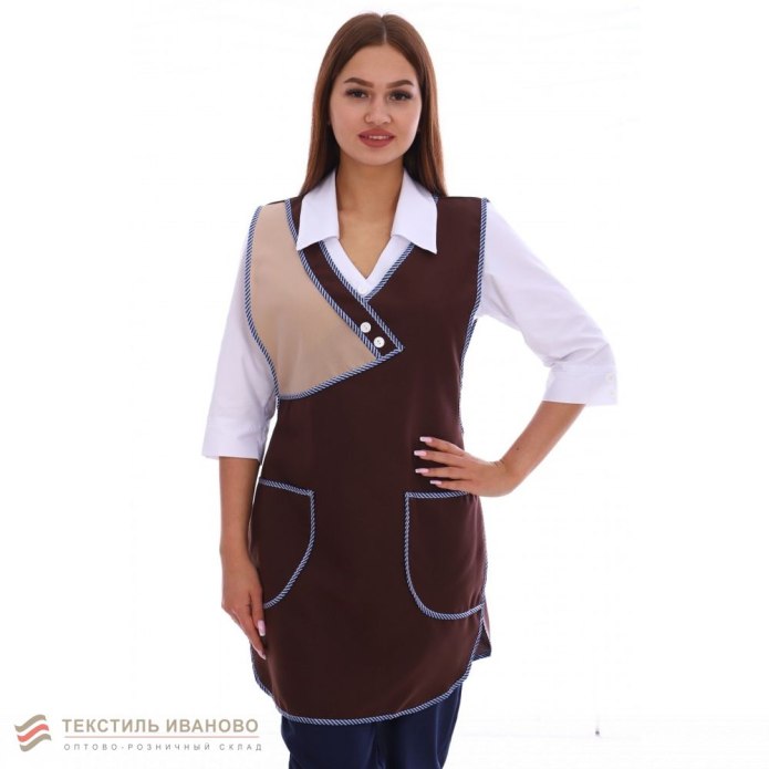 Фартук коричневый