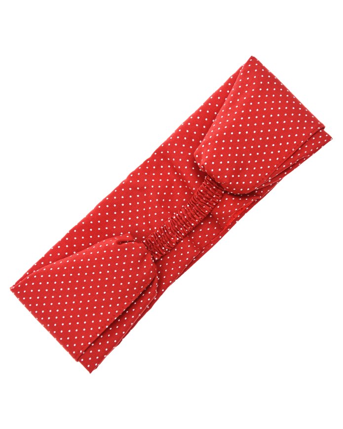 Косынки белые в красный горох детские