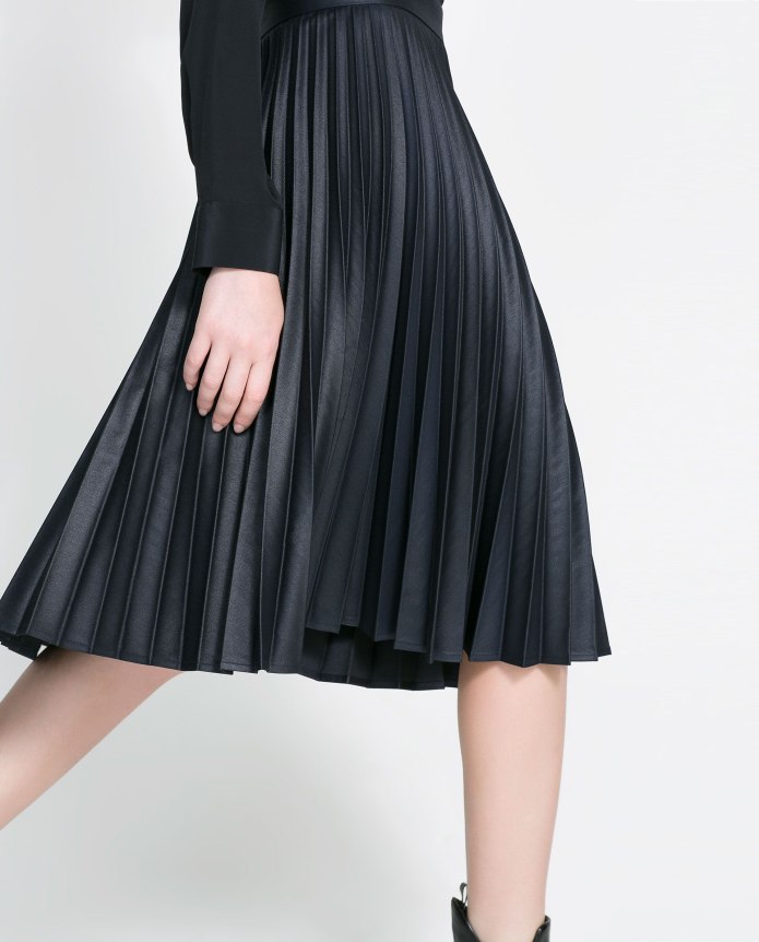 Юбка плиссе миди Зара