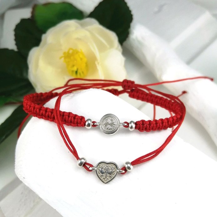 Браслет Шамбала красный