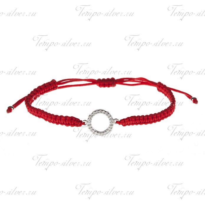 Агра красная нить браслет в