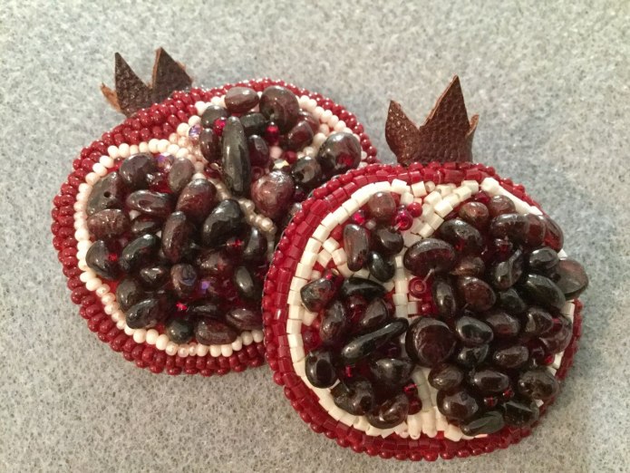 Брошь гранат Коноплина