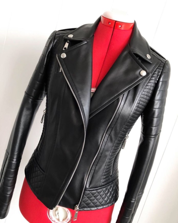 Косуха - пальто/ m 401 / натуральная кожа