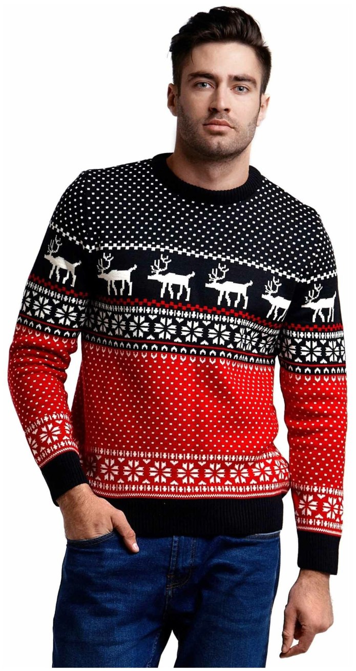 Свитер с воротником мужской