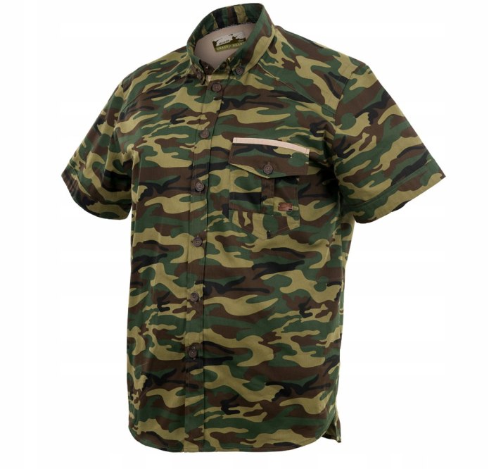 Рубашка с коротким рукавом камуфляж