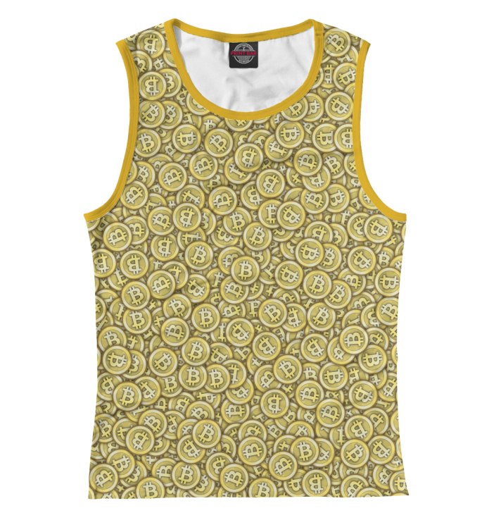 Золотая футболка мужская