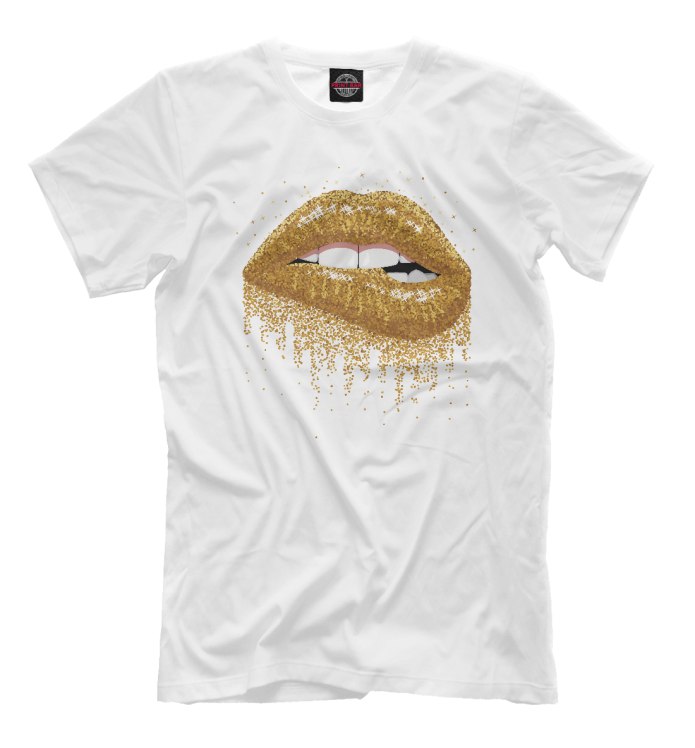 Золотая футболка для девочки