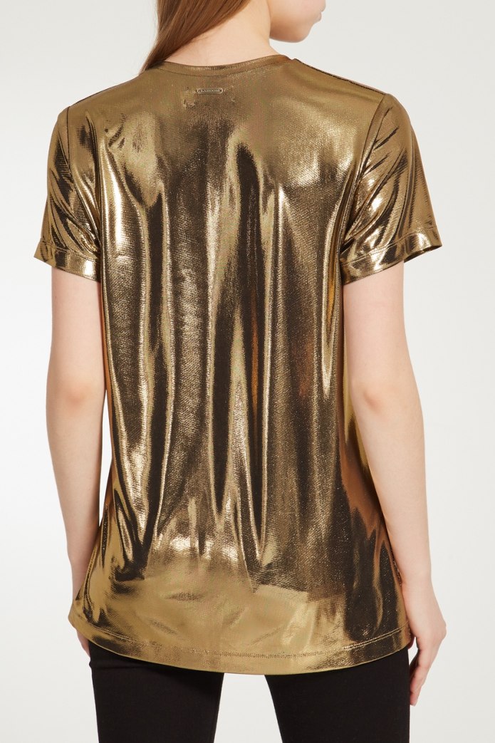 Футболка с надписью золотой дождь