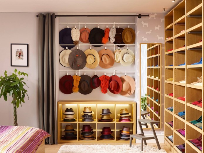 Шкафы для шапок и шарфов