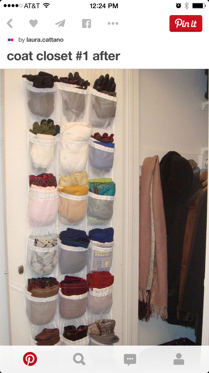 Хранение перчаток и шапок в прихожей