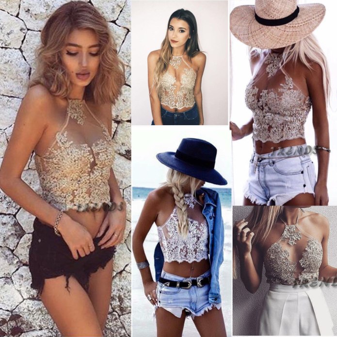 Топ бюстье из кружева