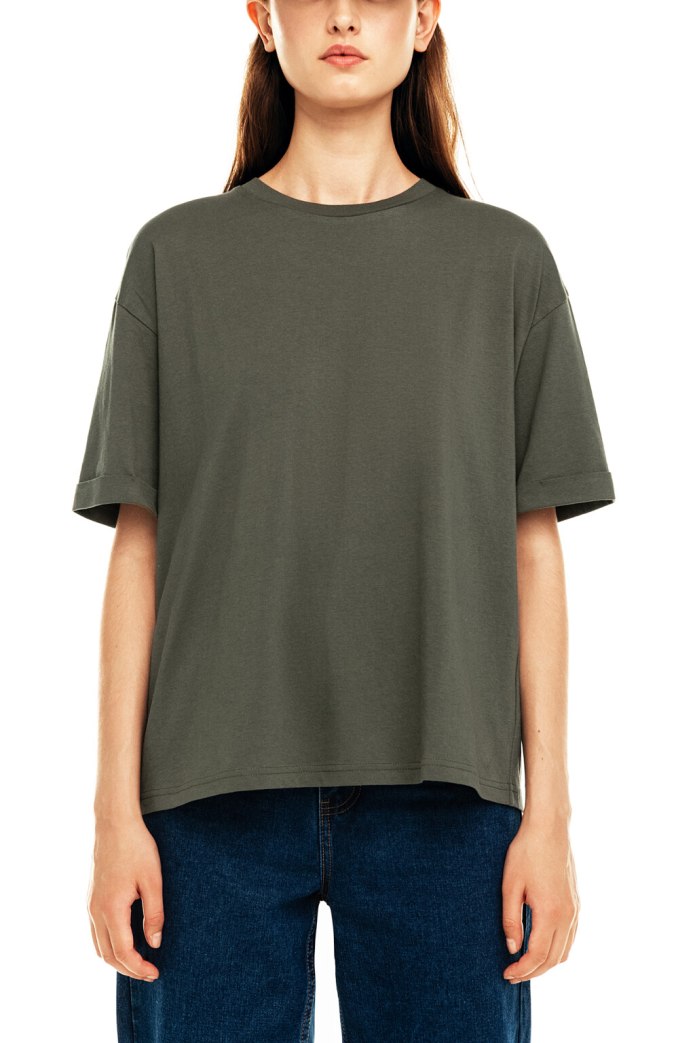 Футболка под горло с коротким рукавом