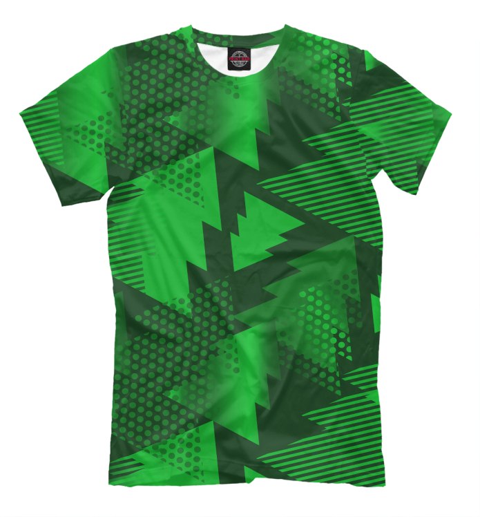 Салатовая футболка с принтом