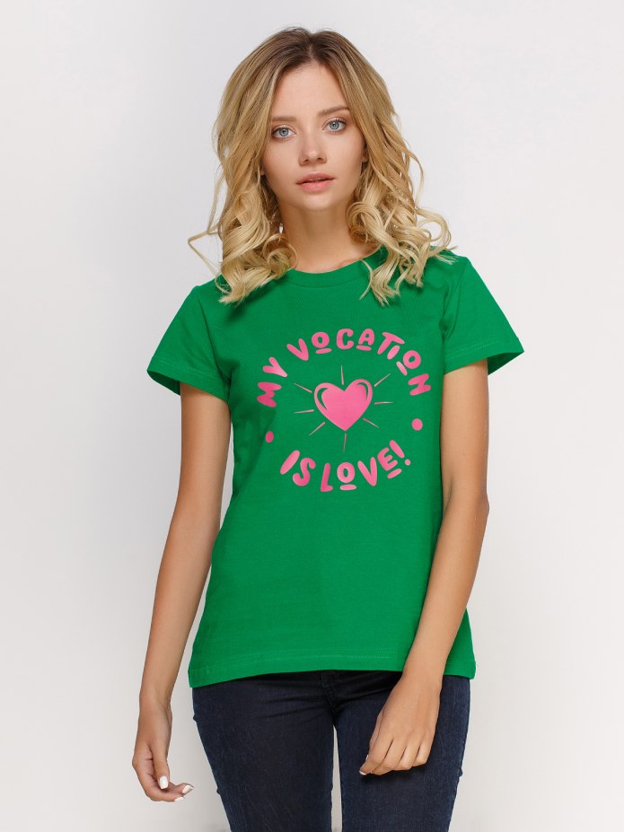 Футболка с принтом леса