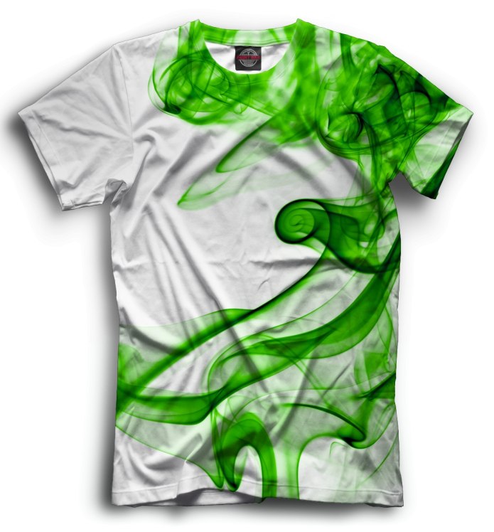 Зелёная футболка женская