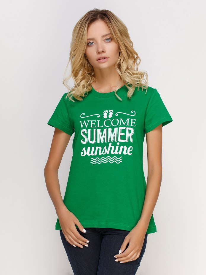 Салатовая футболка