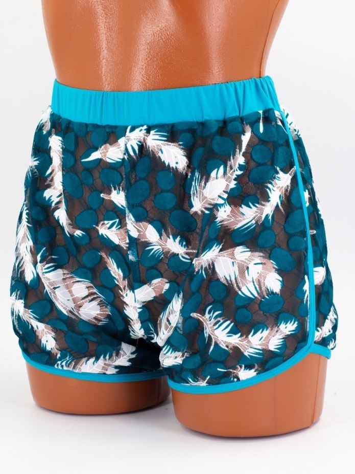 Сетчатые колготки с шортами