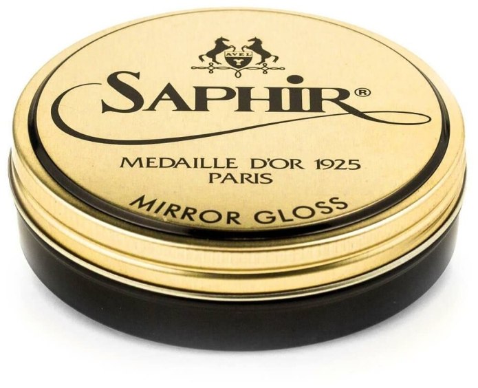 1013 Крем для обуви профессионального глассажа Mirror Gloss Saphir Medaille