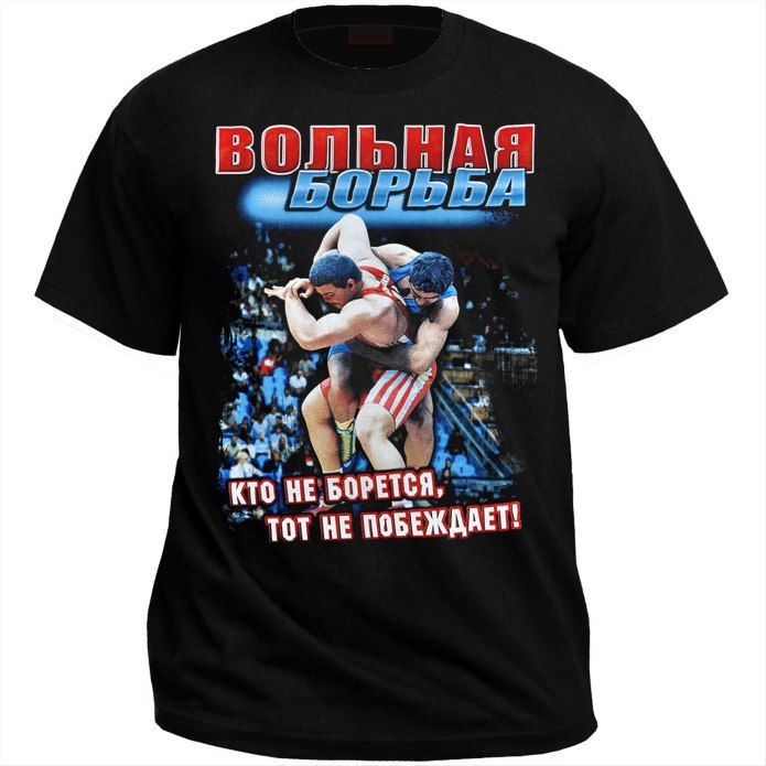 Футболка асикс Russia Wrestling Team