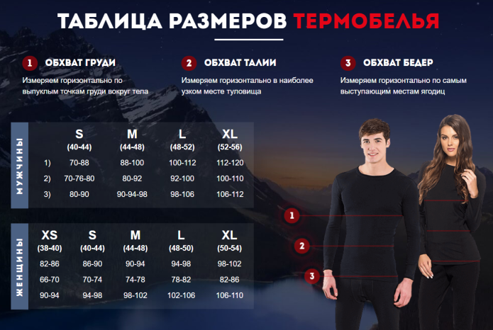 Норвежское термобелье Nord City