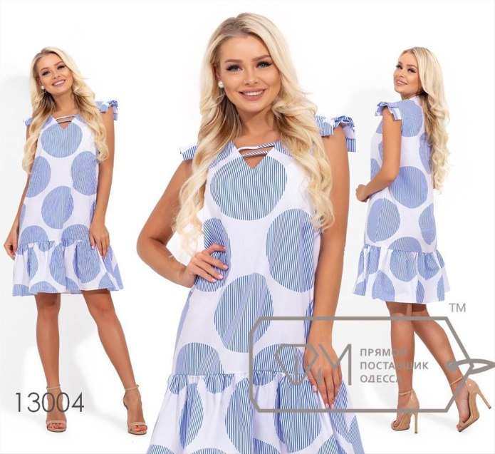 Белое летнее платье