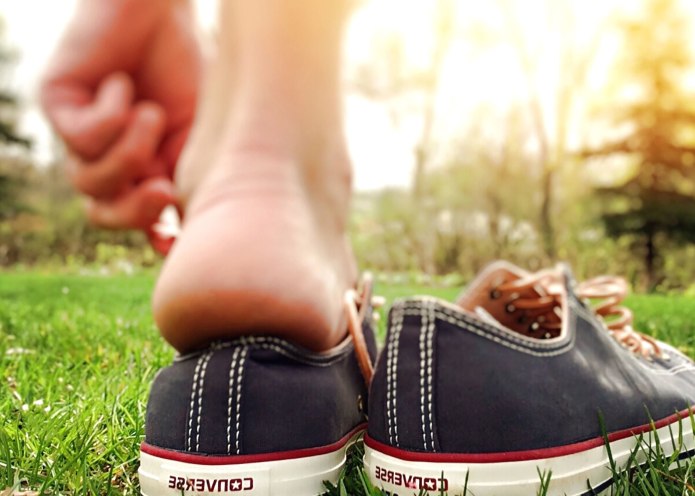 Кеды на босу ногу