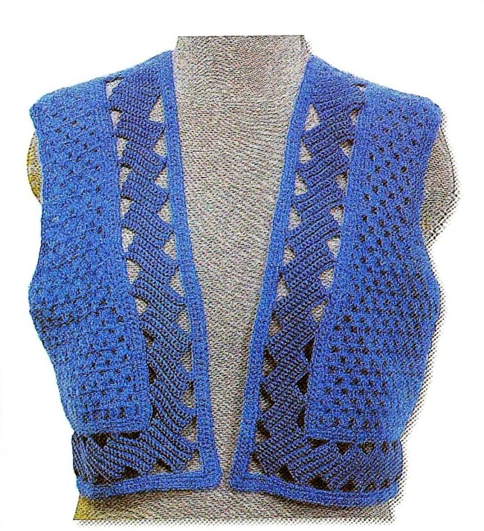 Жилет крючком для женщин