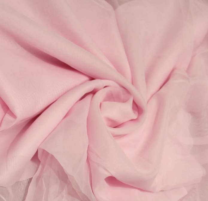 Ткань вуаль розовый