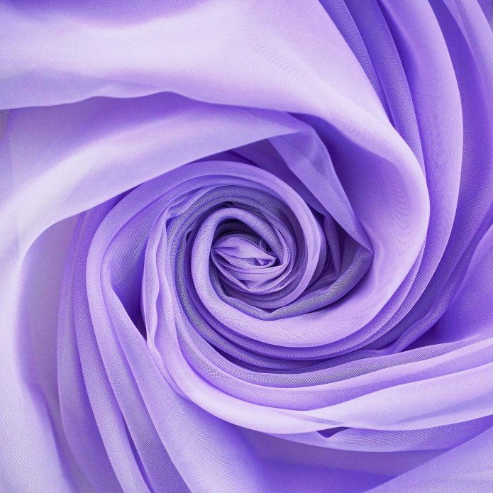 Тюль WITERRA вуаль однотонная на ленте 145 см