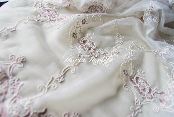 Вуаль с вышивкой для штор