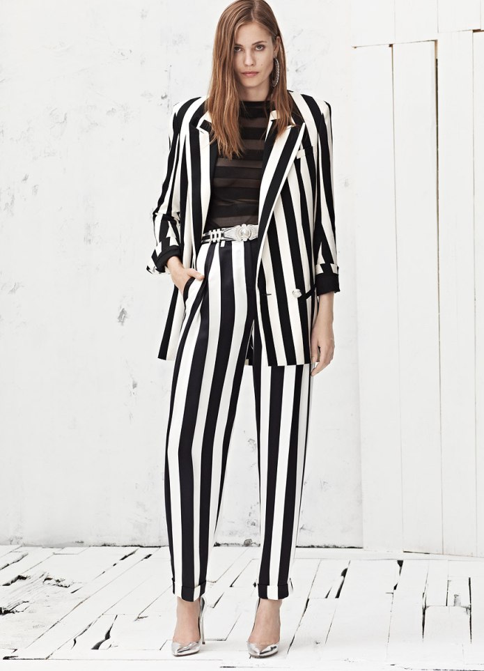 Костюм в полоску женский