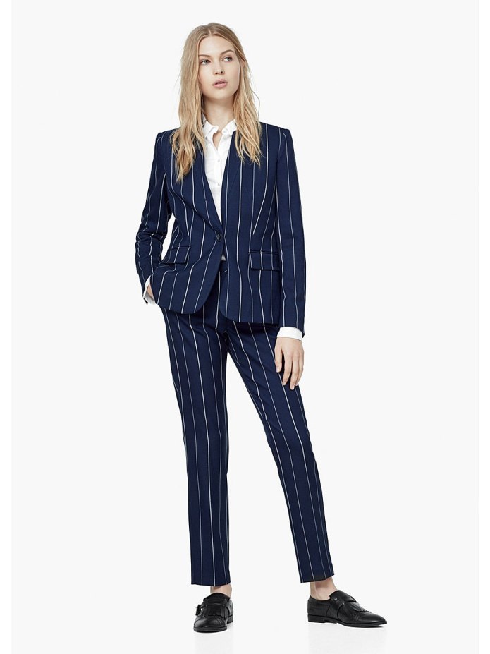 Прическа под брючный костюм