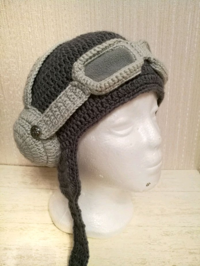 Шапка вязаная Авиатор