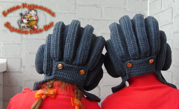 Вязаная шапка танкиста