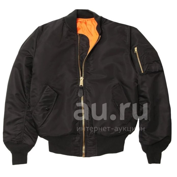 Бомбер ma-1 Alpha industries Black