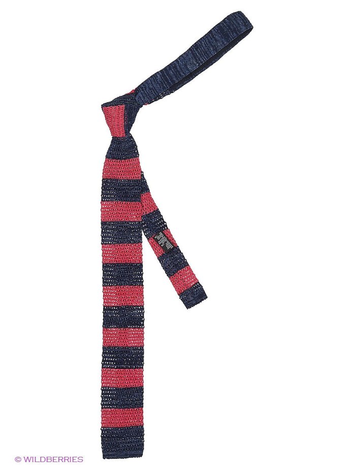 Коричневый фиолетовый галстук