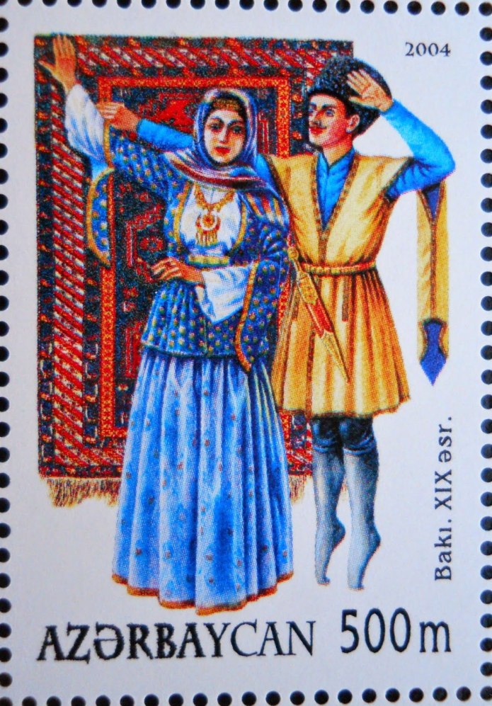 Национальный костюм Азербайджана марка