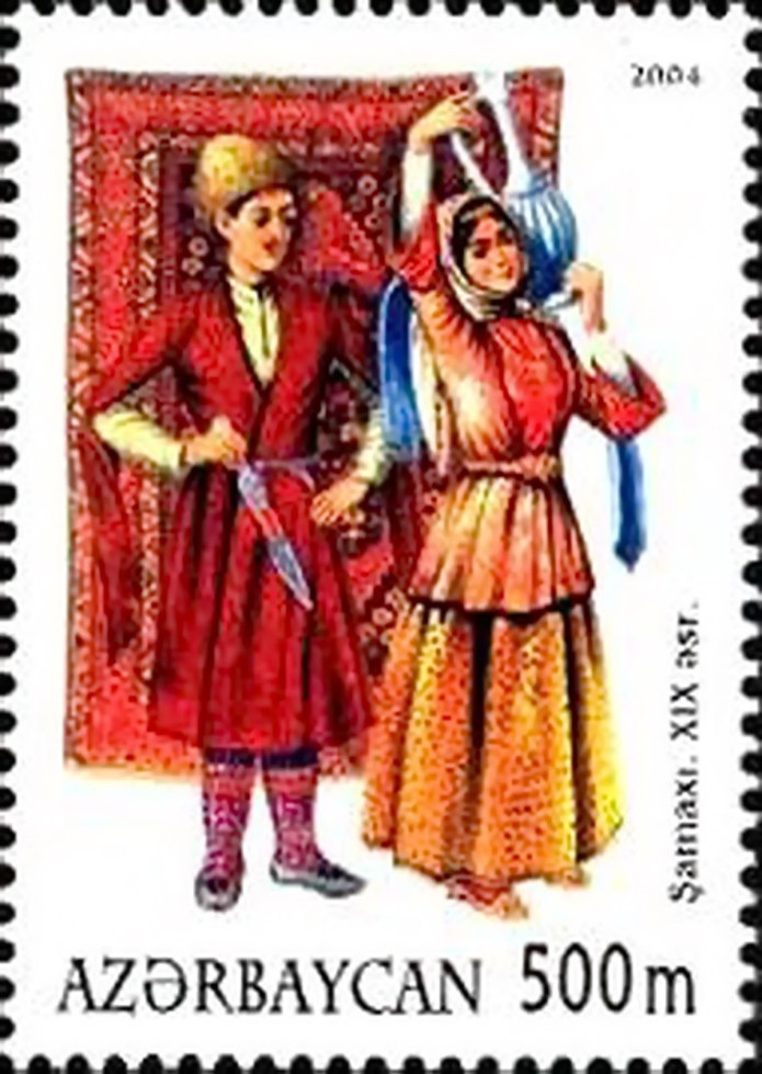 Национальный костюм азербайджанцев рисунок