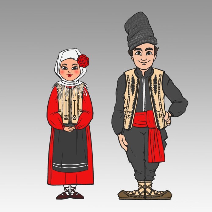 Черкешенка рисунок