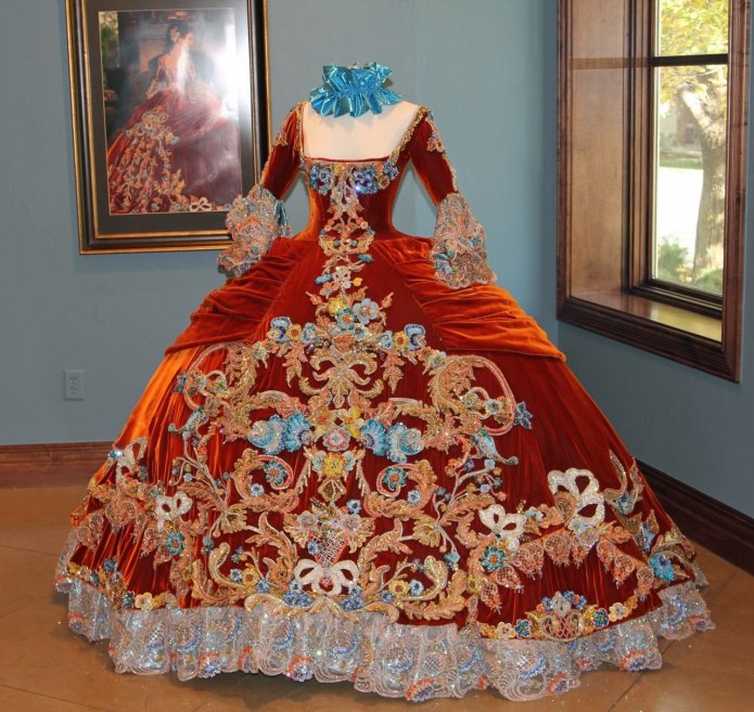 Бальный кринолин 19 век