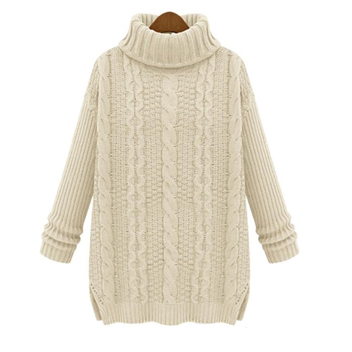 Вязаные удлиненные свитера