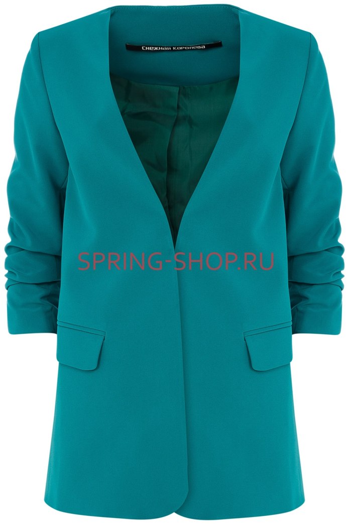 Бирюзовый пиджак женский