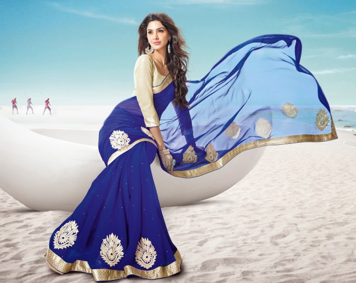 Рани Мукхерджи в молодости в Сари