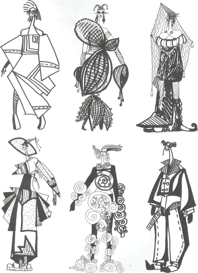 Наброски театральных костюмов