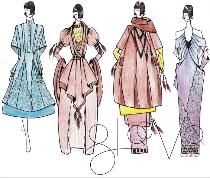 Эскиз современного костюма