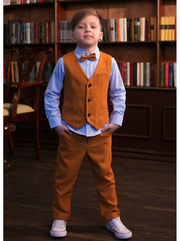 Связать горчичный жилет