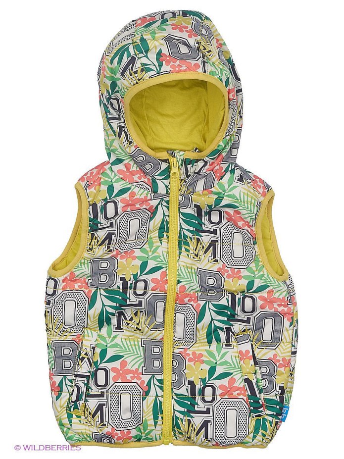 Салатовый жилет Баттон Блю